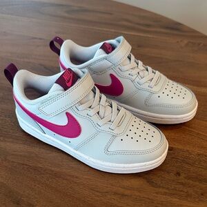 Nike Court Borough White and Pink Sneakers size 13